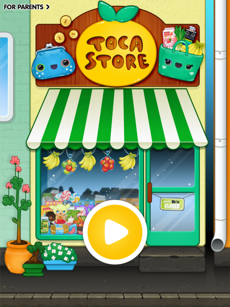 Kleuters digitaal! Toca Boca Store Doe Zelf Boodschappen Kleuters