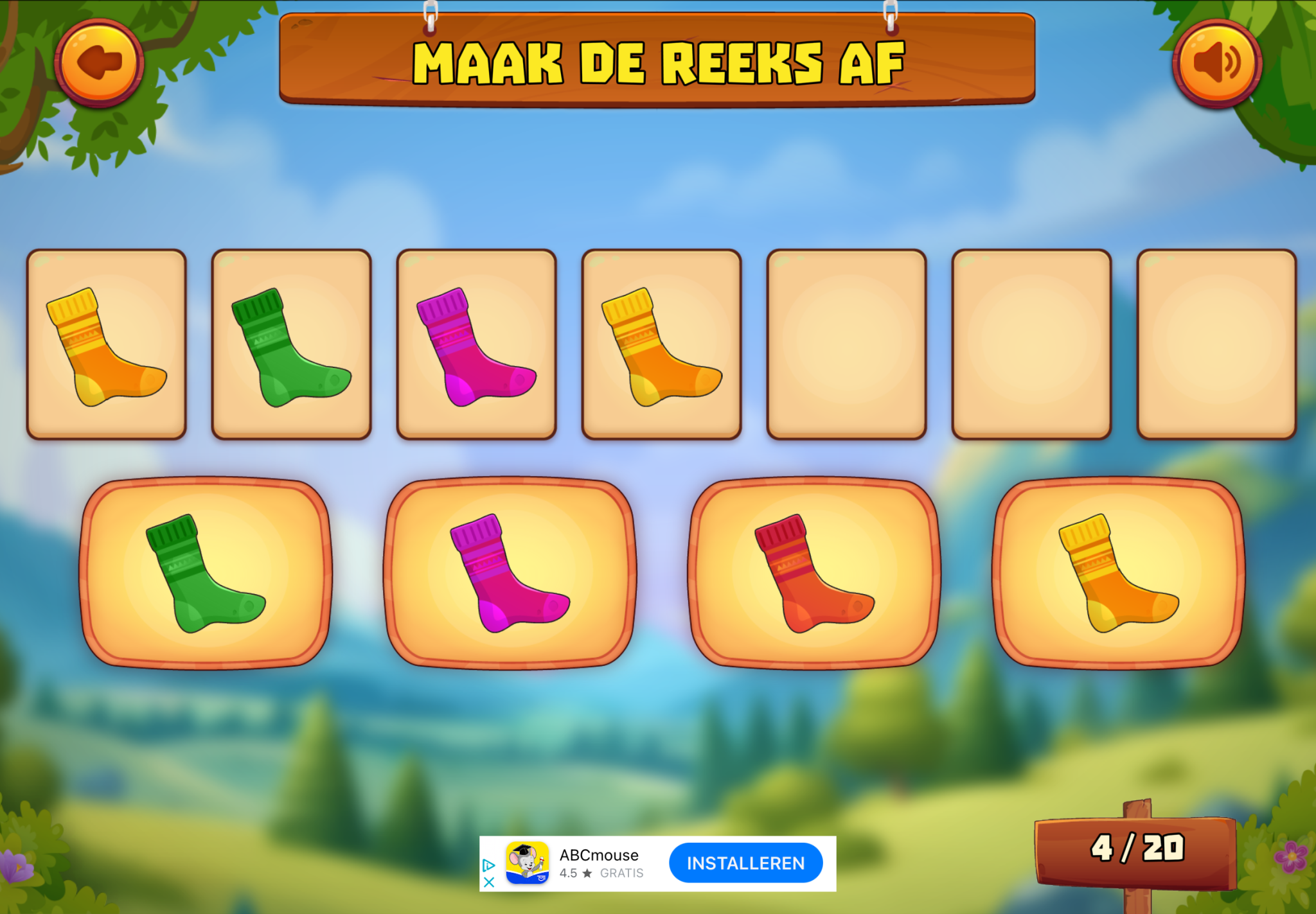 Figuur Reeks Kleuters digitaal! Reeksen - Maak een reeks af - Kleuters digitaal!