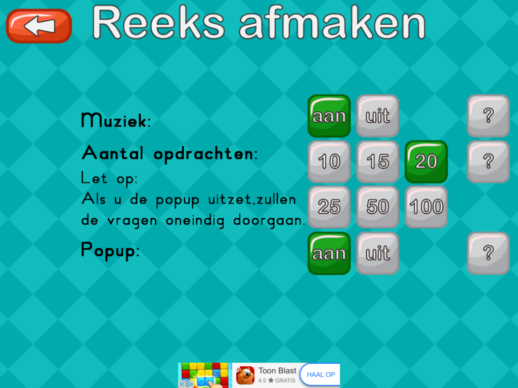 Kleuters digitaal! Reeksen Maak een reeks