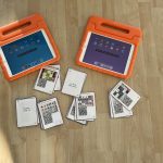 Zorg dat kinderen op de website blijven waarvan ze de QR code scannen